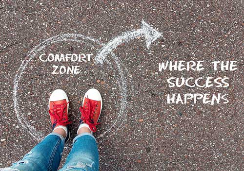 Image showing stepping out of your comfort zone