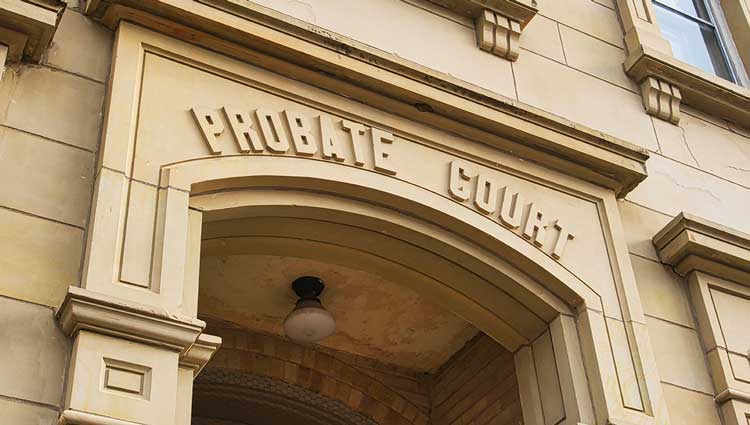 Probate court entrance