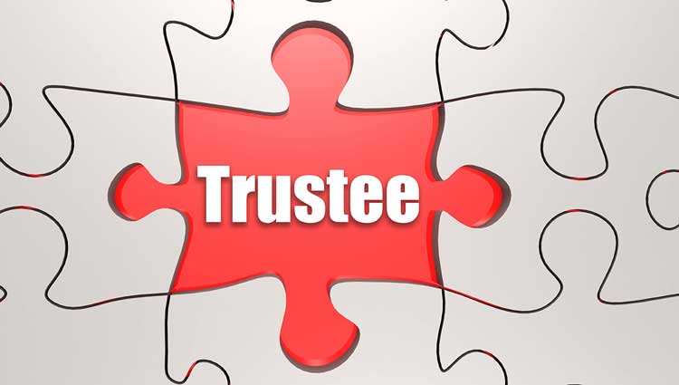 A picture of the word "trustee" as a jigsaw puzzle piece, to illustrate a blog explaining the difference between a trustor and a trustee.