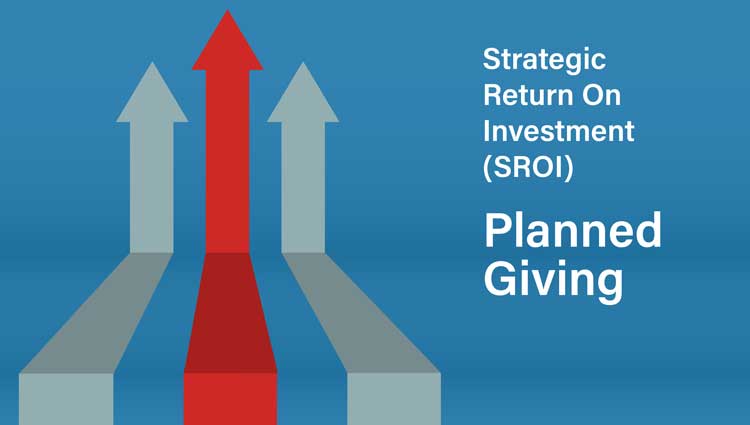 Chart illustrating the strategic return on investment of planned giving and bequest giving